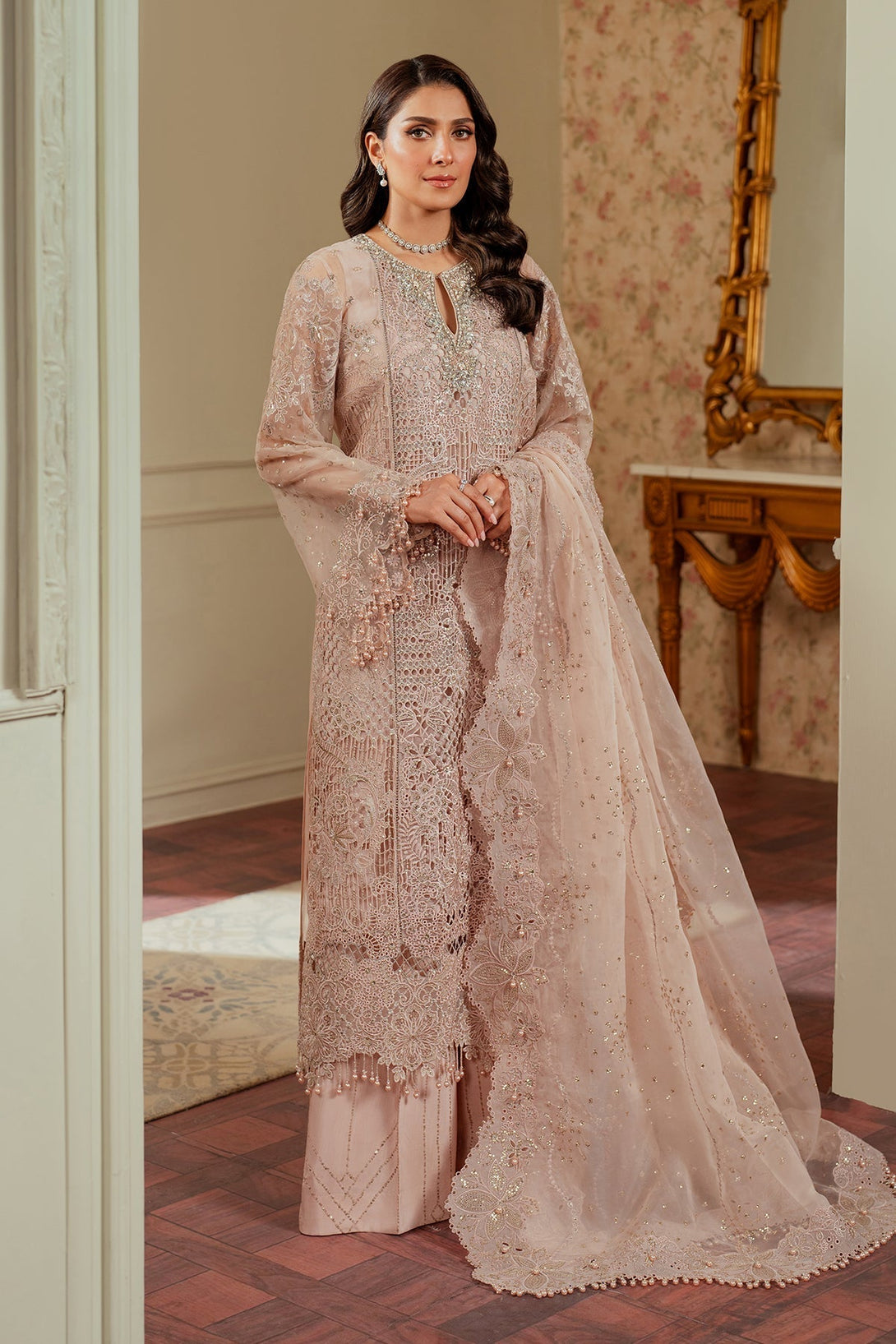 EMBROIDERED ORGANZA CH13 - 04 - NEW NAMAL PRET