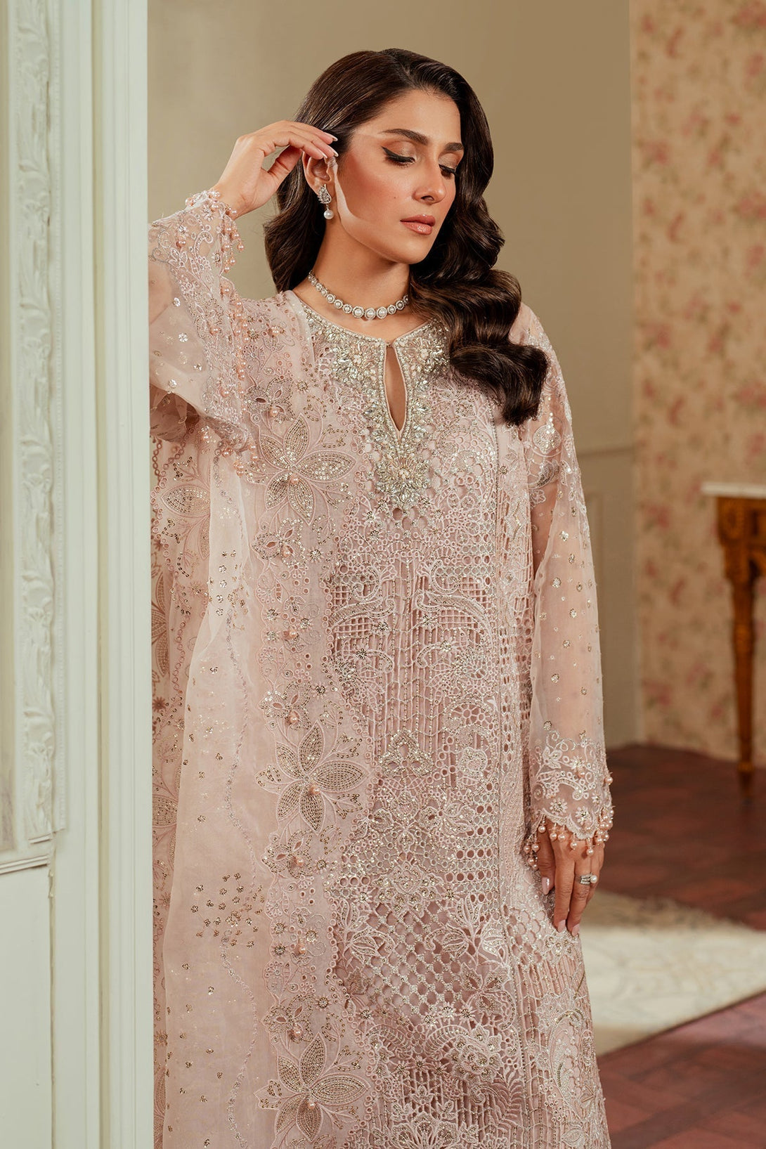 EMBROIDERED ORGANZA CH13 - 04 - NEW NAMAL PRET