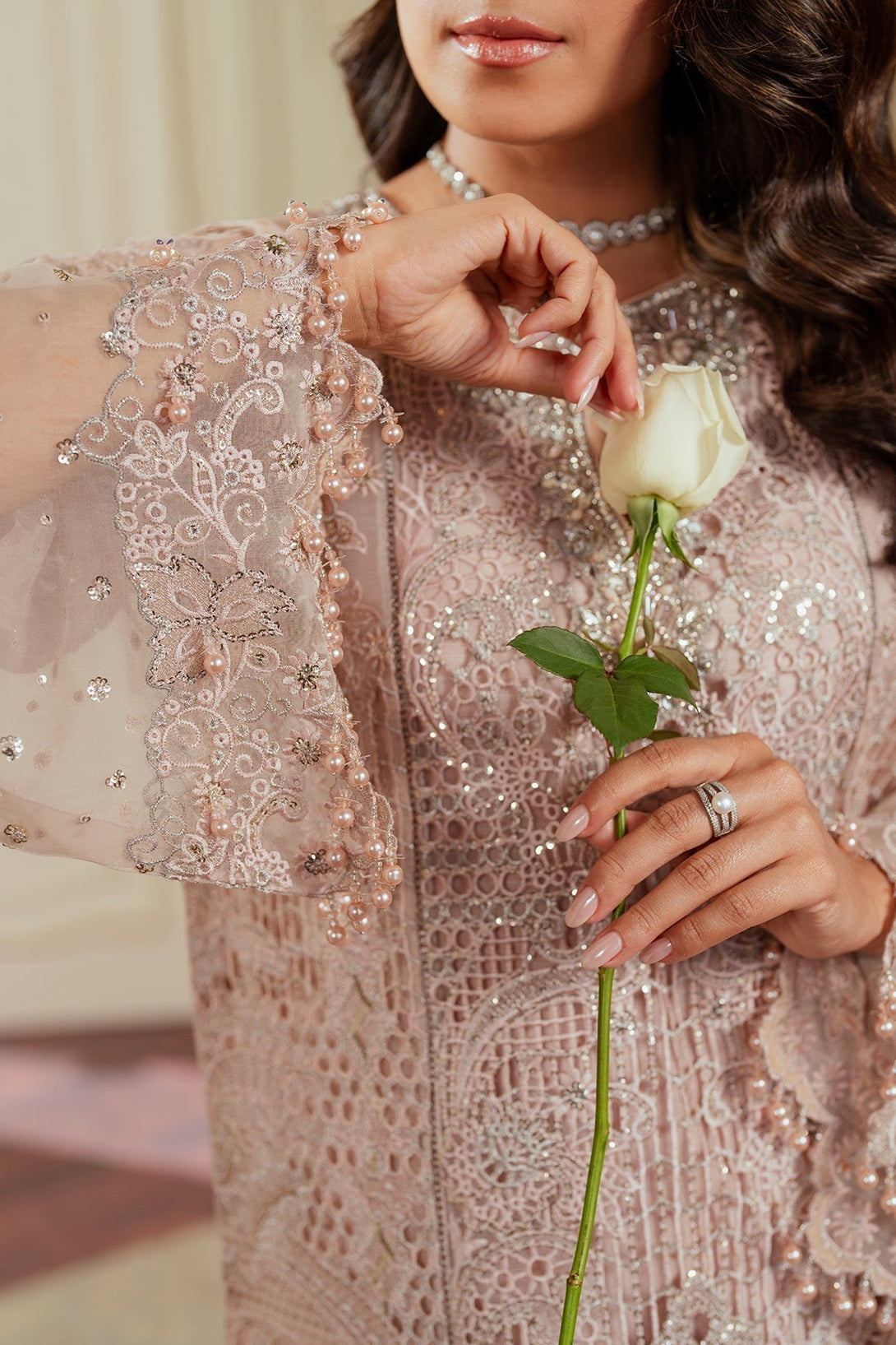 EMBROIDERED ORGANZA CH13 - 04 - NEW NAMAL PRET