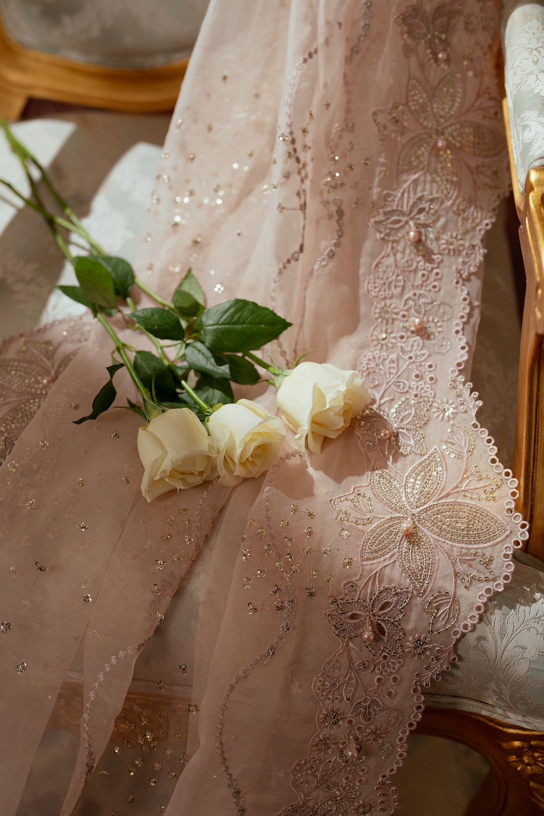 EMBROIDERED ORGANZA CH13 - 04 - NEW NAMAL PRET