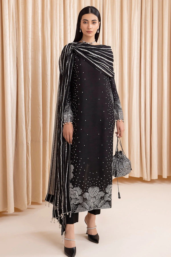 Embroidered Raw Silk UR - 7001 - NEW NAMAL PRET