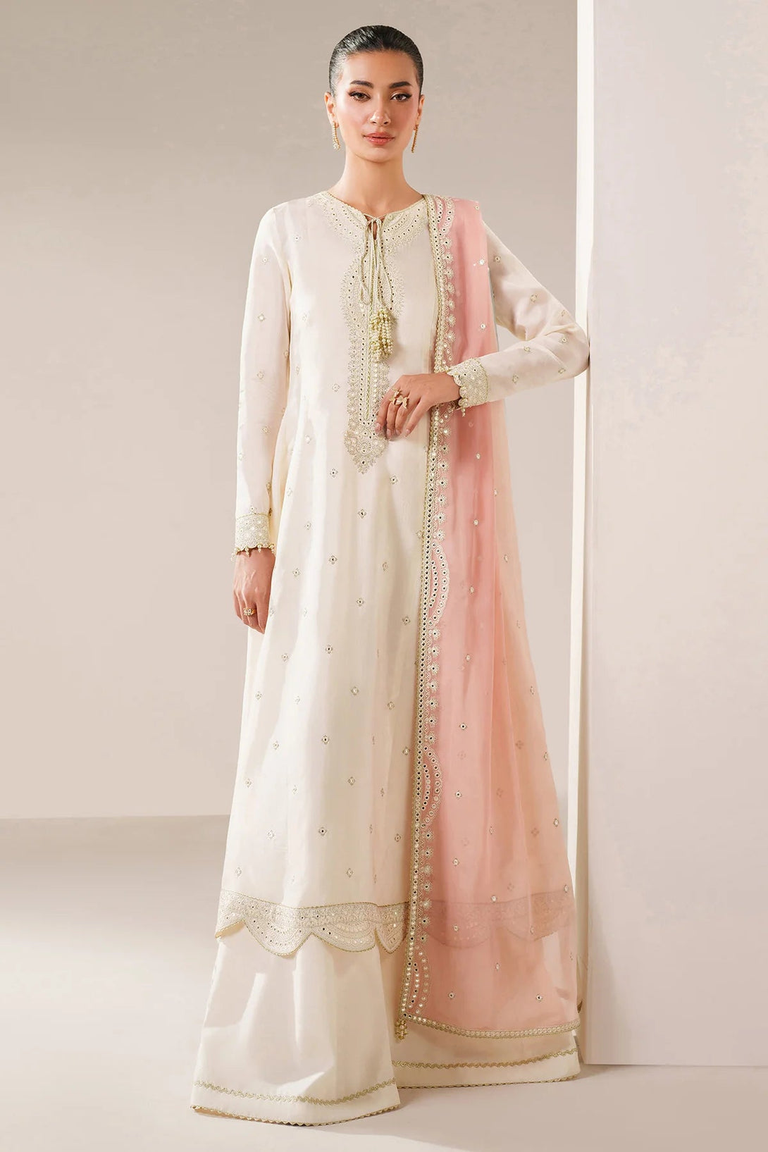 Embroidered Raw Silk UR - 7059 - NEW NAMAL PRET