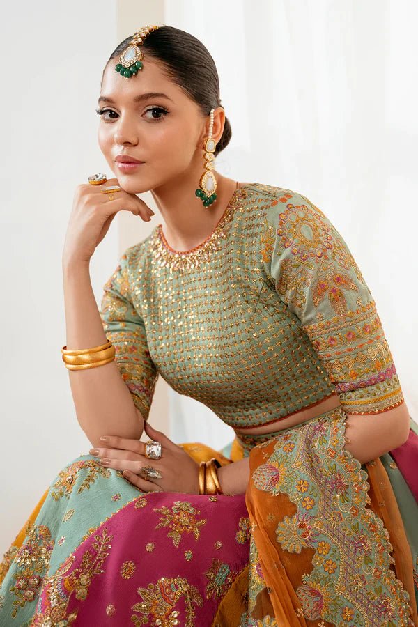 EMBROIDERED SILK UF - 4036 - NEW NAMAL PRET