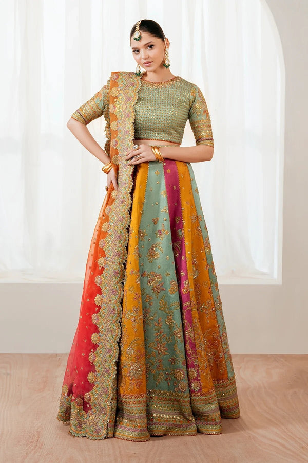 EMBROIDERED SILK UF - 4036 - NEW NAMAL PRET