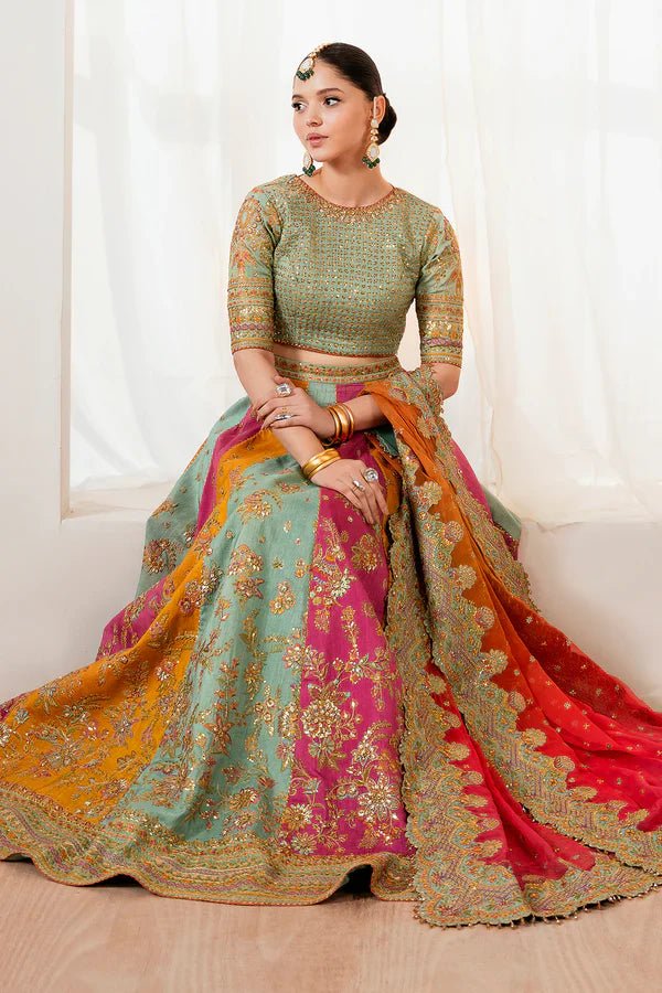 EMBROIDERED SILK UF - 4036 - NEW NAMAL PRET