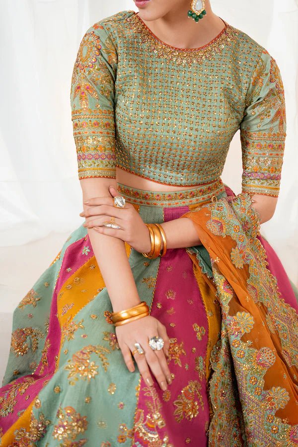 EMBROIDERED SILK UF - 4036 - NEW NAMAL PRET