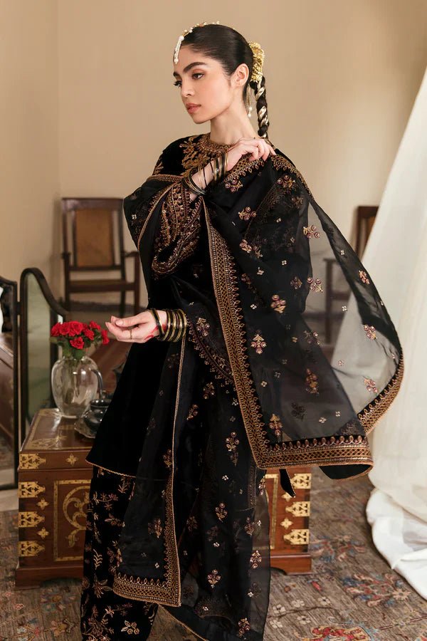 EMBROIDERED VELVET UF - 253 - NEW NAMAL PRET