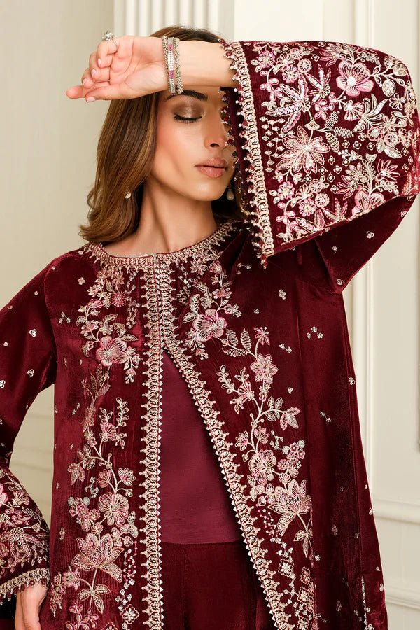 EMBROIDERED VELVET UF - 743 - NEW NAMAL PRET