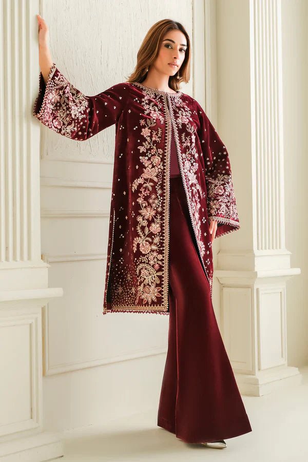 EMBROIDERED VELVET UF - 743 - NEW NAMAL PRET