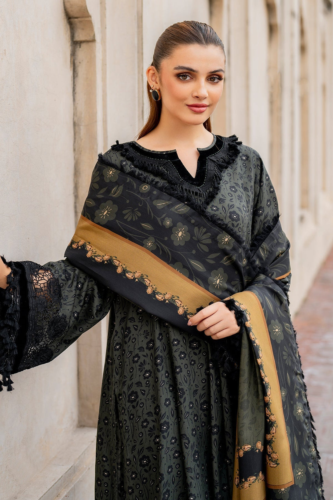 EMBROIDERED VISCOSE UF - 727 - NEW NAMAL PRET
