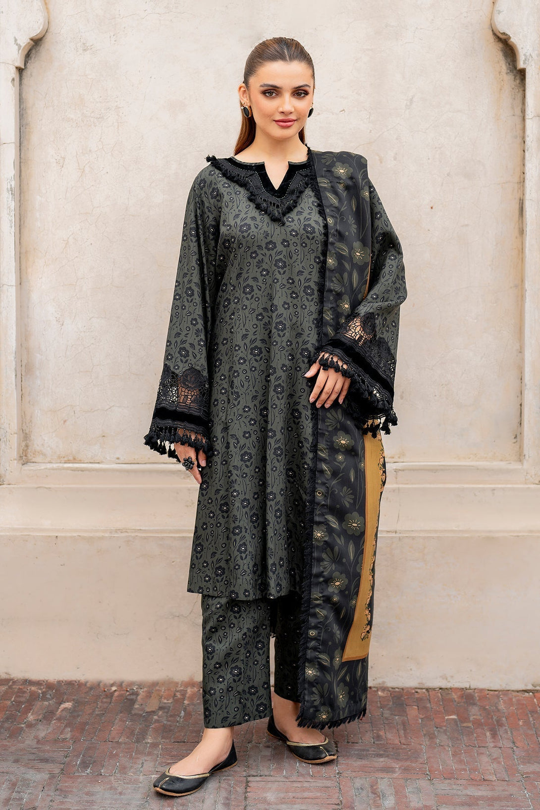 EMBROIDERED VISCOSE UF - 727 - NEW NAMAL PRET