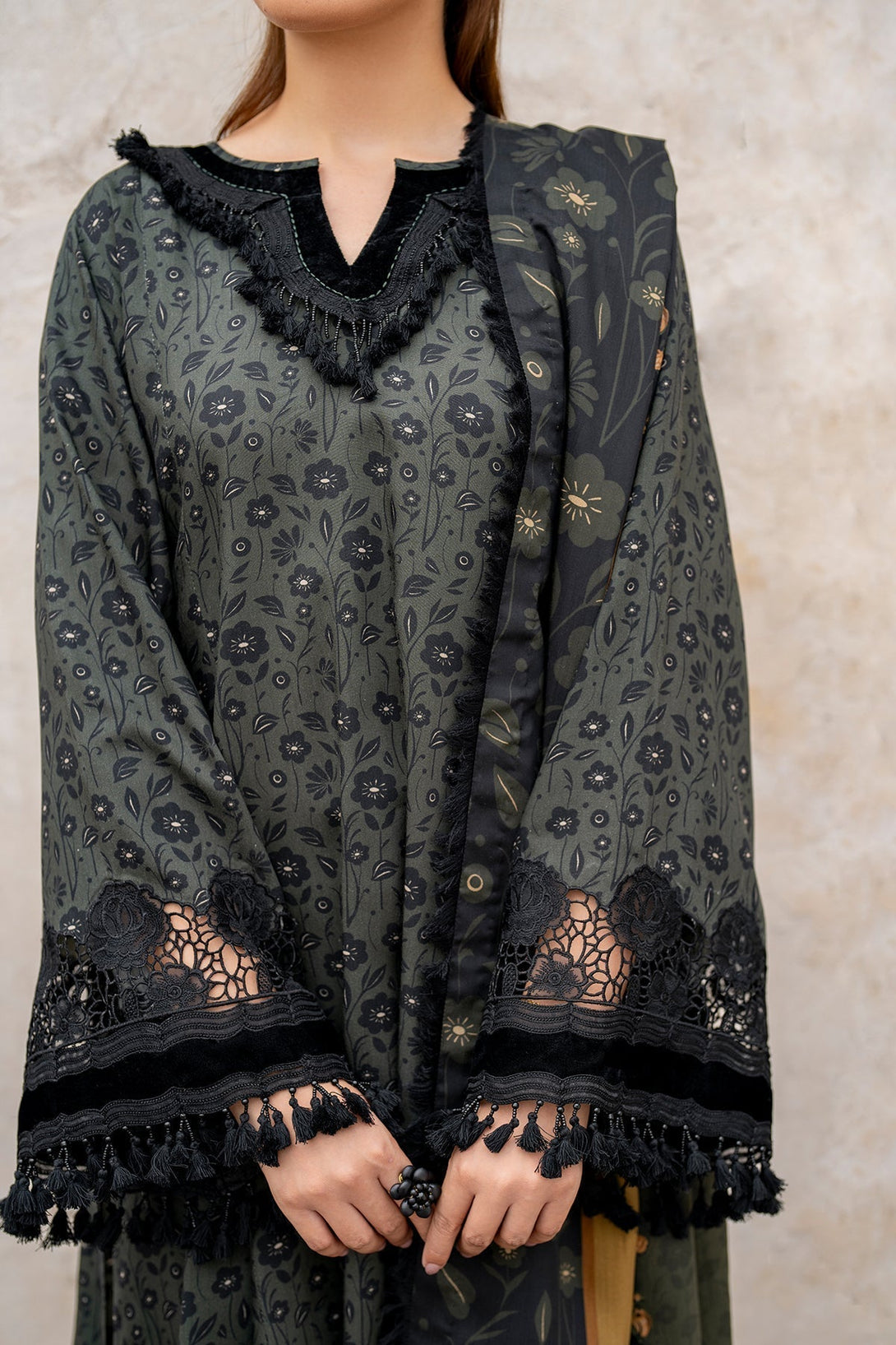 EMBROIDERED VISCOSE UF - 727 - NEW NAMAL PRET