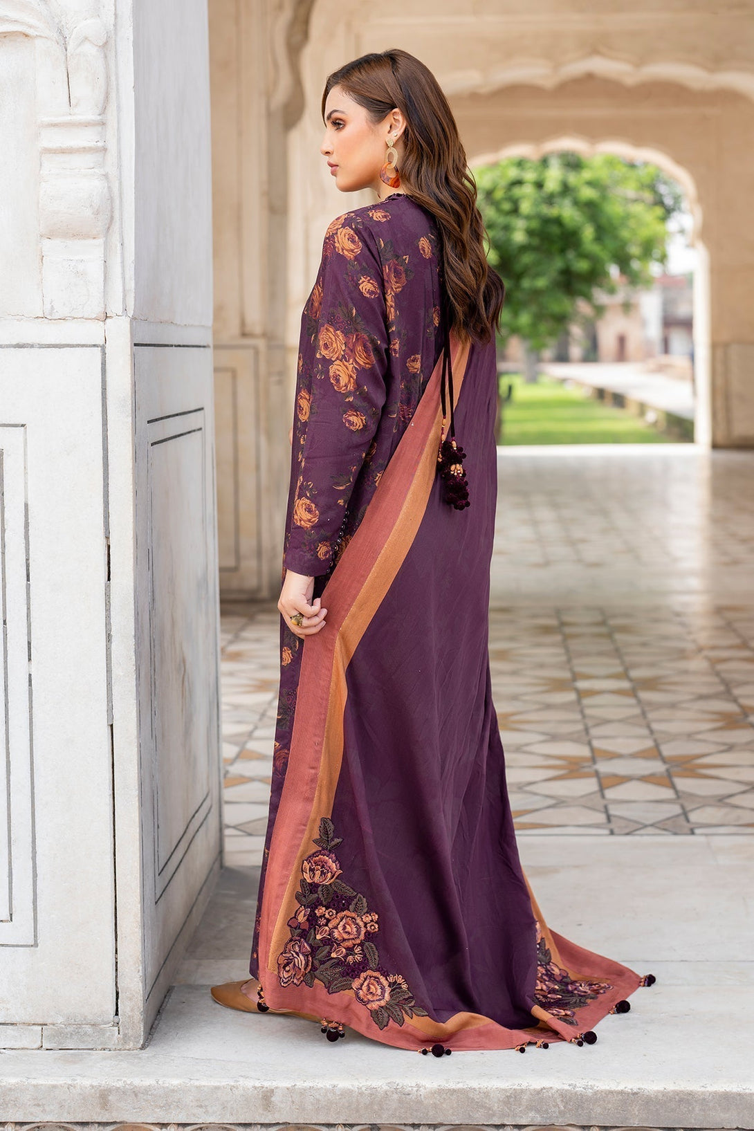 EMBROIDERED VISCOSE UF - 736 - NEW NAMAL PRET