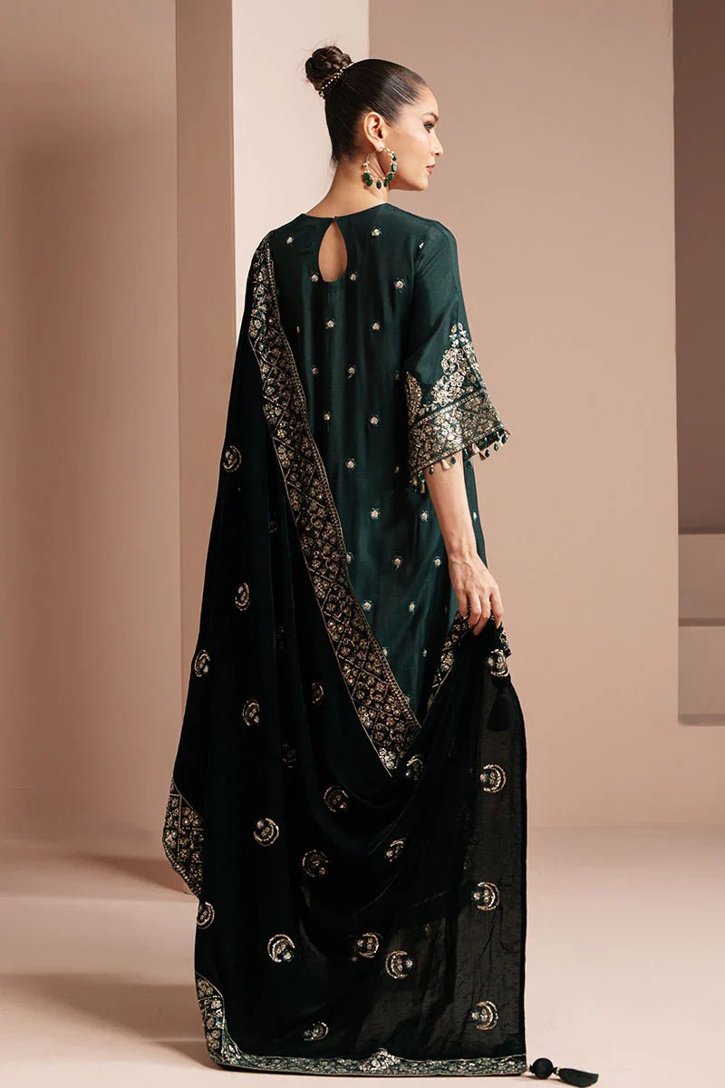 EMERALD GRACE - 3 PIECE EMBROIDERED ORGANZA SUIT - NEW NAMAL PRET