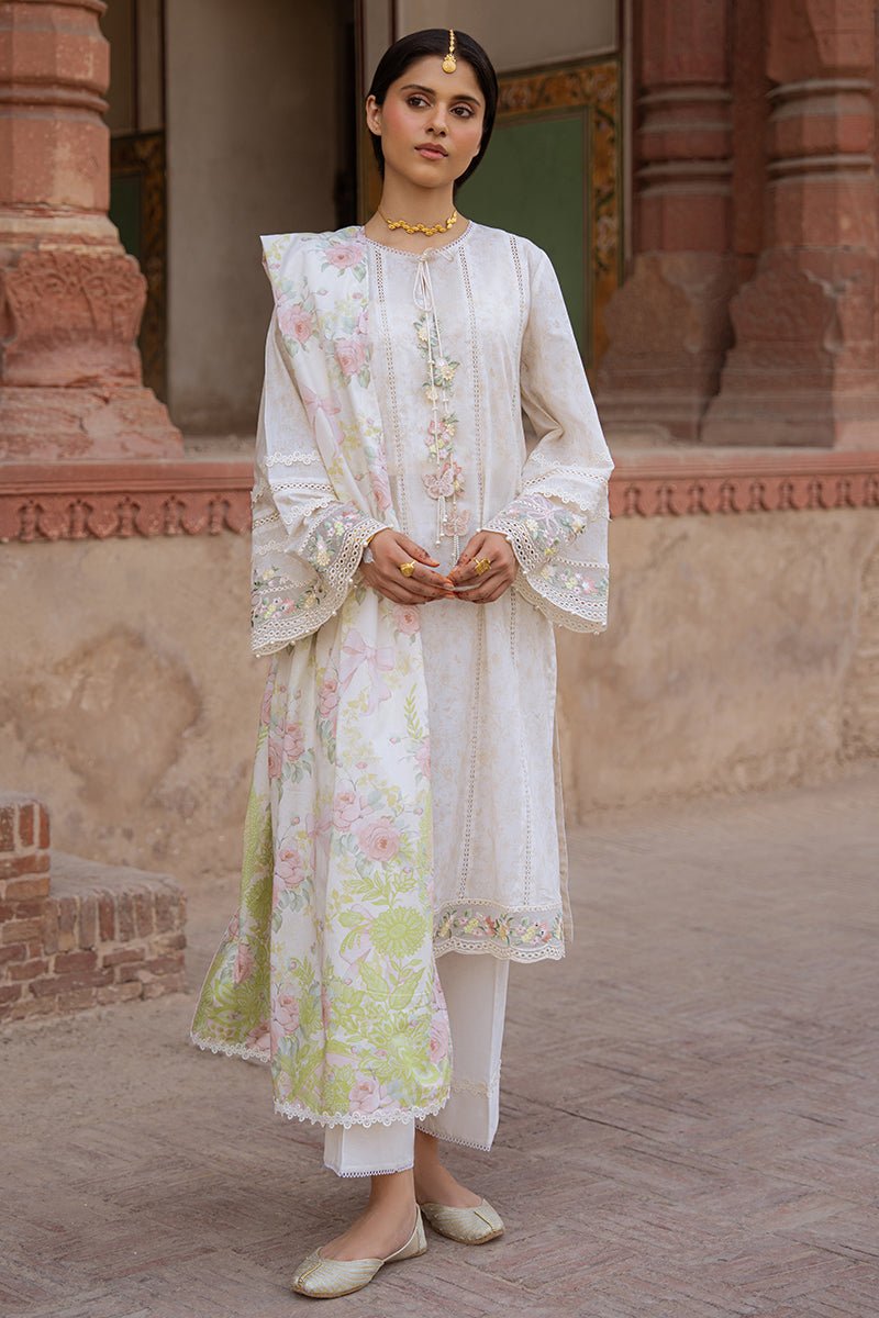 FLORAL GARLAND - 3PC PRINTED LAWN SUIT - NEW NAMAL PRET