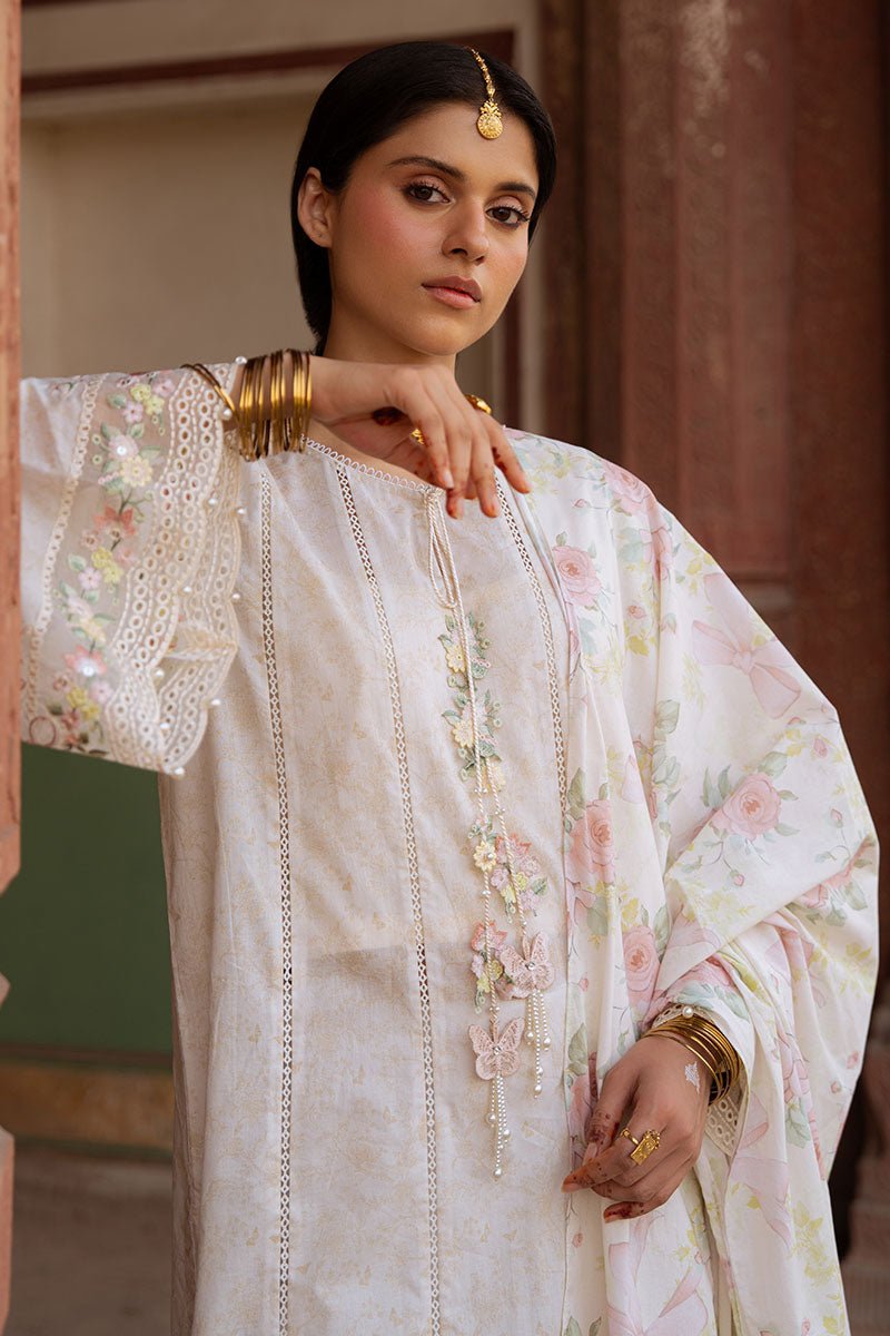 FLORAL GARLAND - 3PC PRINTED LAWN SUIT - NEW NAMAL PRET