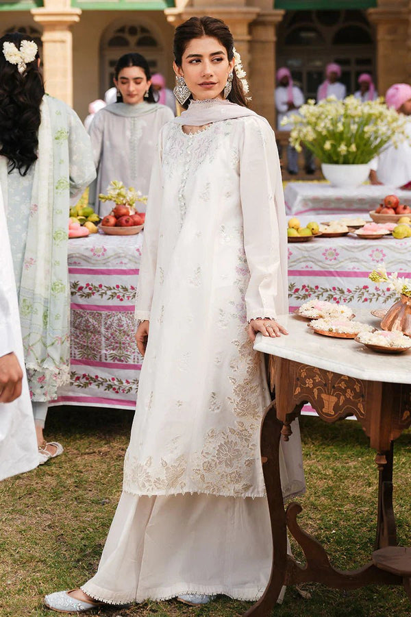 IVORY WHISPER - 3 PC EMBROIDERED LAWN SUIT - NEW NAMAL PRET