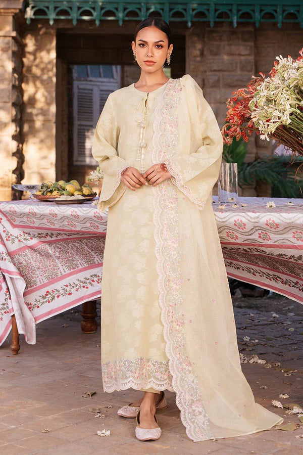 JASMINE GREEN - 3 PC DYED LAWN SUIT - NEW NAMAL PRET