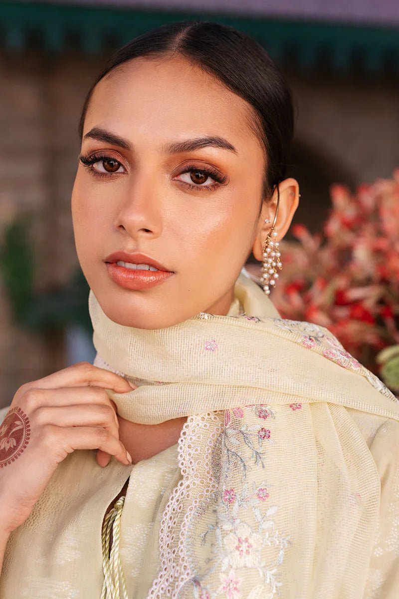 JASMINE GREEN - 3 PC DYED LAWN SUIT - NEW NAMAL PRET