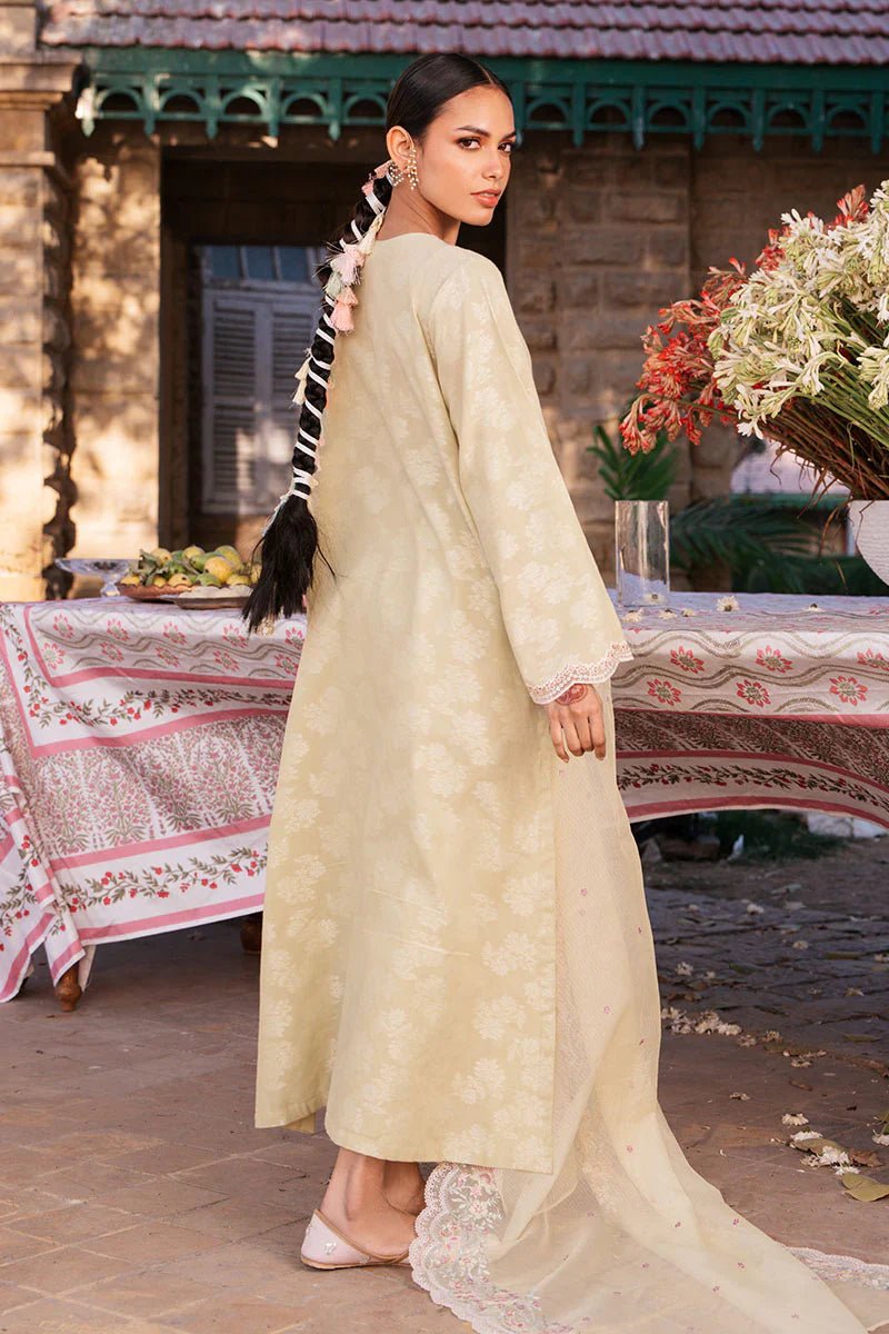 JASMINE GREEN - 3 PC DYED LAWN SUIT - NEW NAMAL PRET