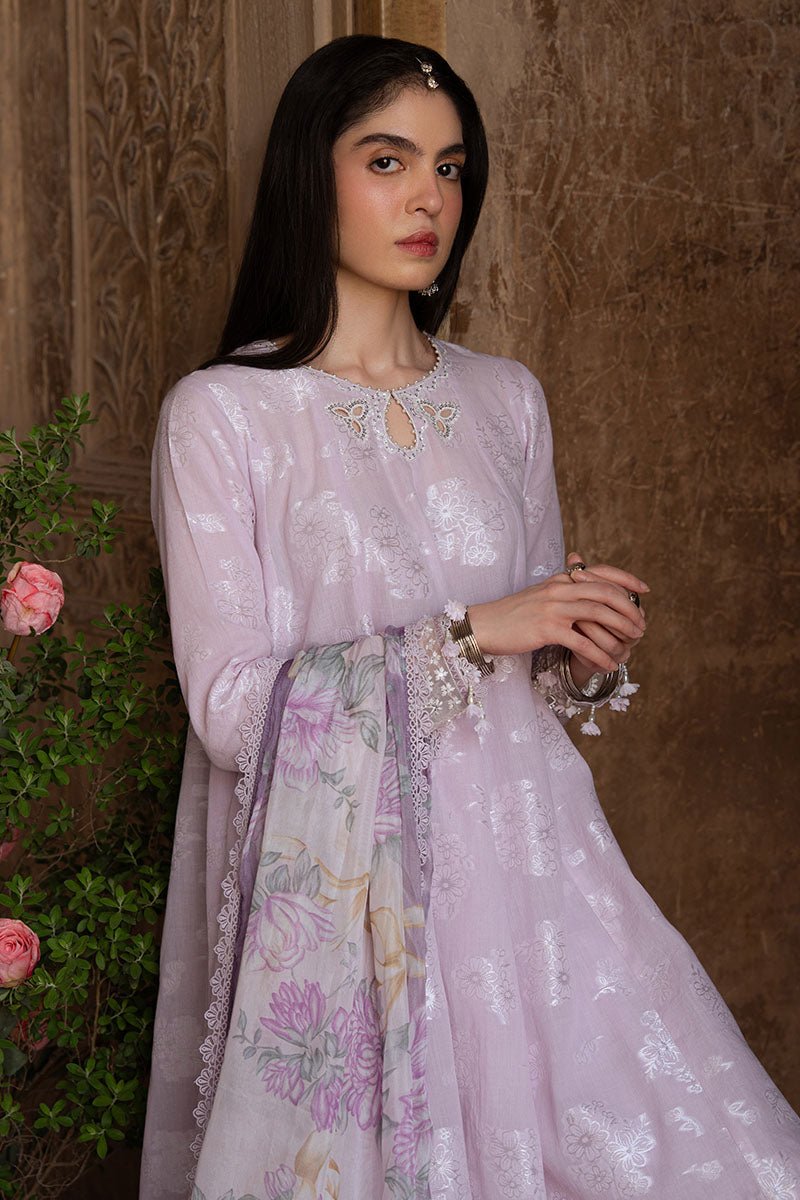 LAVENDER BLISS - 3PC JACQUARD SUIT - NEW NAMAL PRET