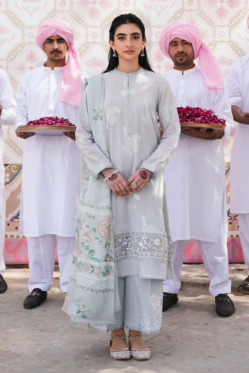 LUNAR BLOOM - 3 PC DYED LAWN SUIT - NEW NAMAL PRET