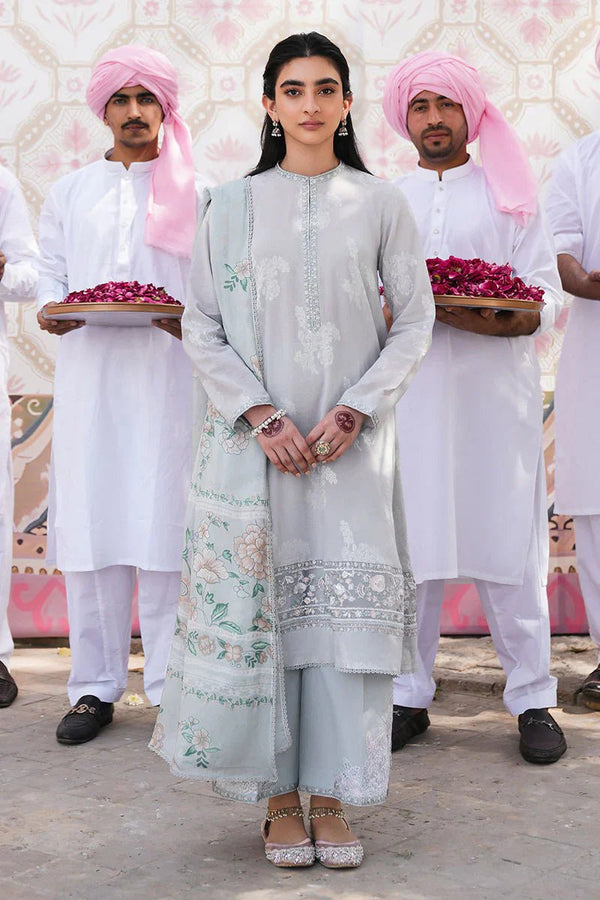 LUNAR BLOOM - 3 PC DYED LAWN SUIT - NEW NAMAL PRET