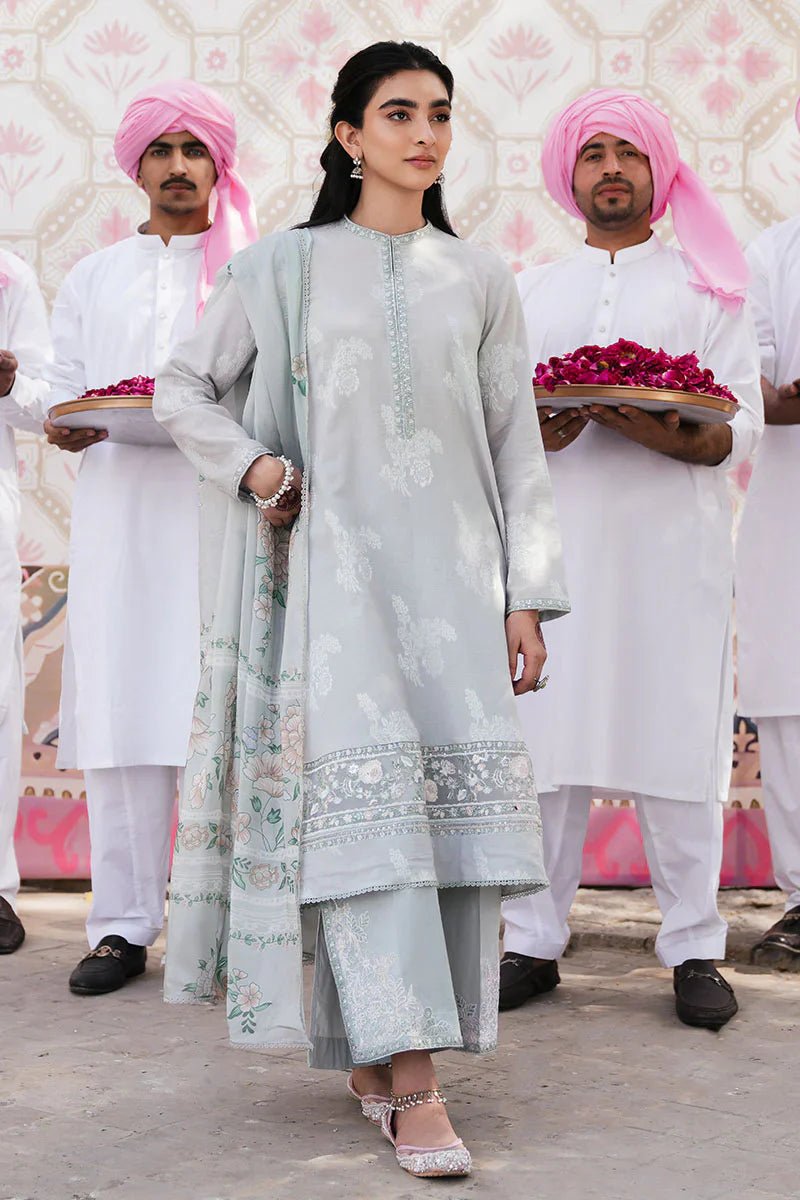 LUNAR BLOOM - 3 PC DYED LAWN SUIT - NEW NAMAL PRET