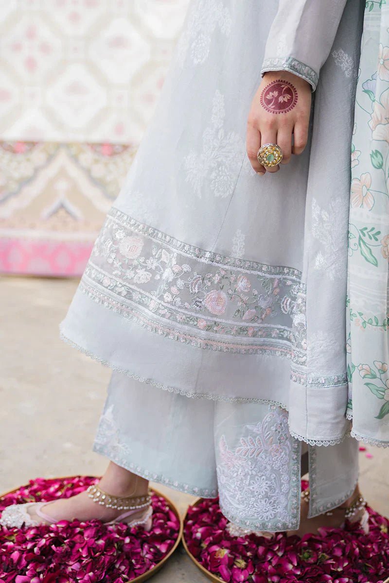 LUNAR BLOOM - 3 PC DYED LAWN SUIT - NEW NAMAL PRET