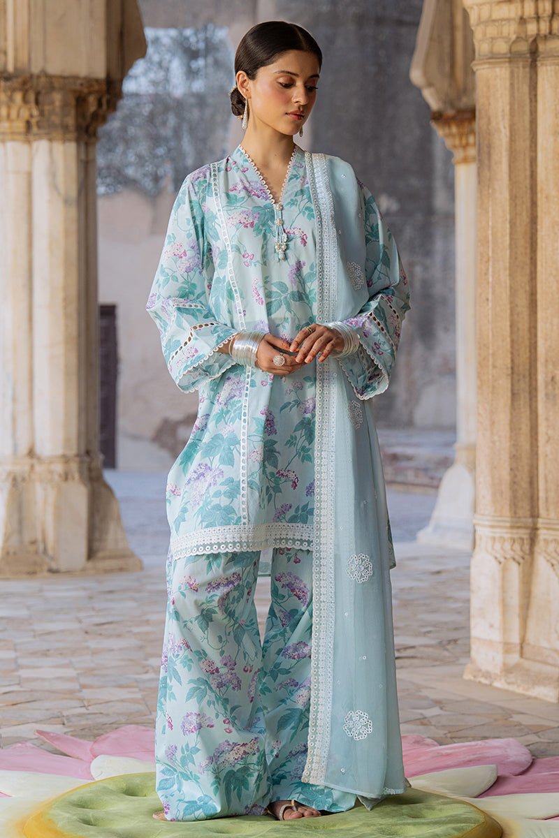 MINT GLAMOUR - 3PC PRINTED LAWN SUIT - NEW NAMAL PRET