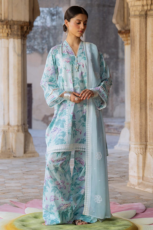 MINT GLAMOUR - 3PC PRINTED LAWN SUIT - NEW NAMAL PRET