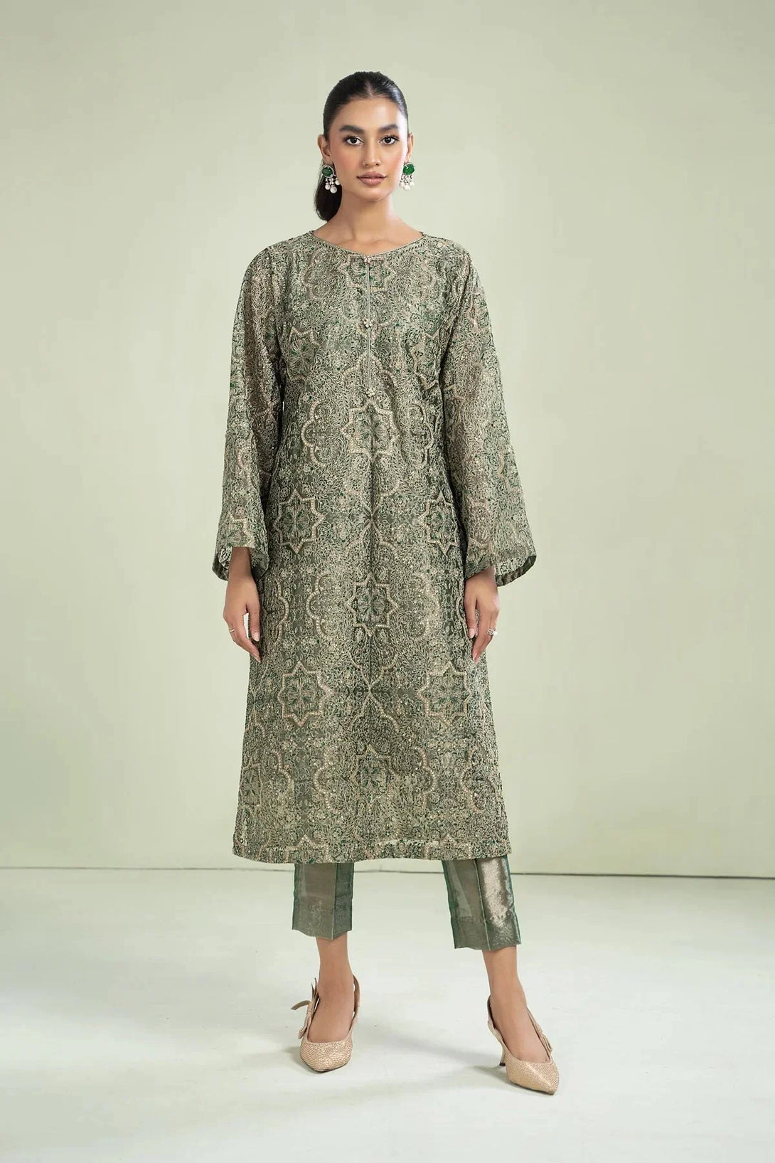 M.Luxe Fabrics Botel Green LF - 502 - NEW NAMAL PRET