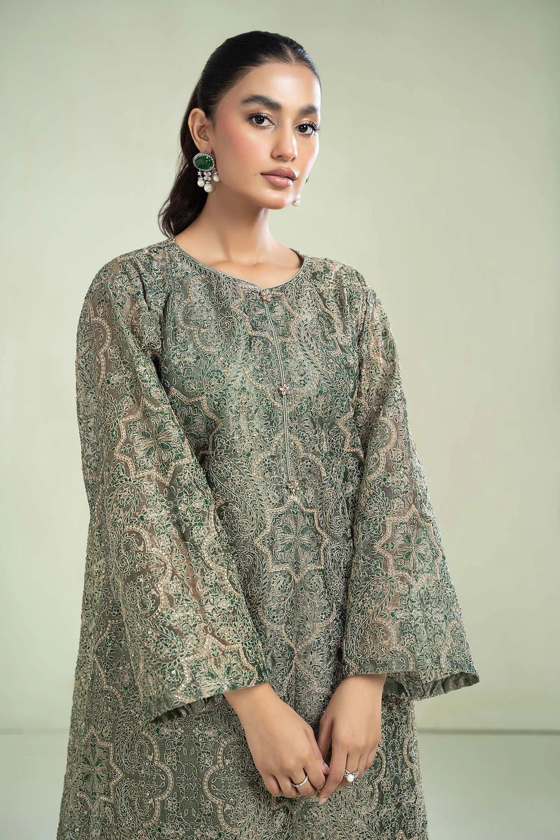 M.Luxe Fabrics Botel Green LF - 502 - NEW NAMAL PRET