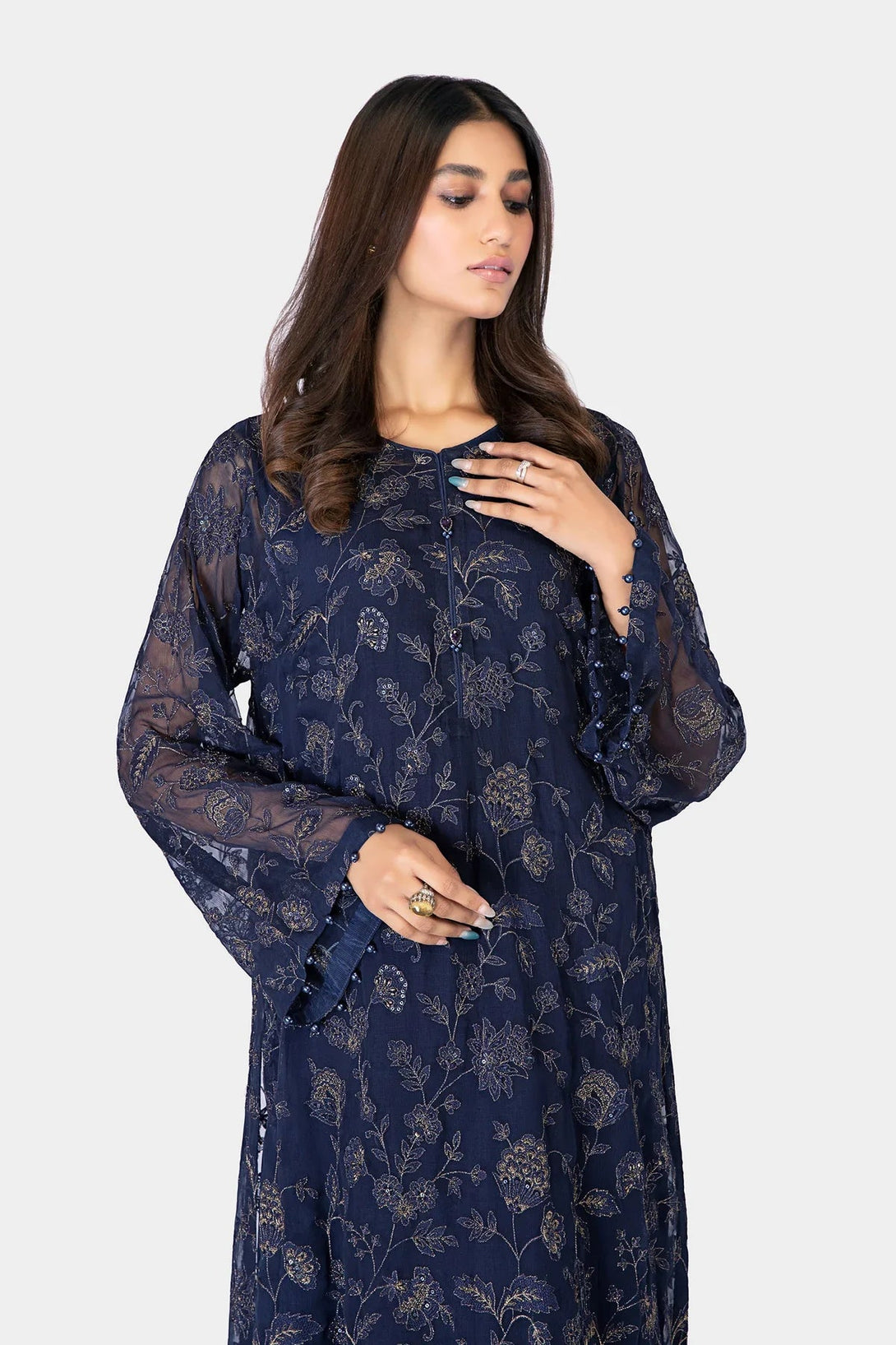 M.Luxe Fabrics LF - 305 - Blue - NEW NAMAL PRET