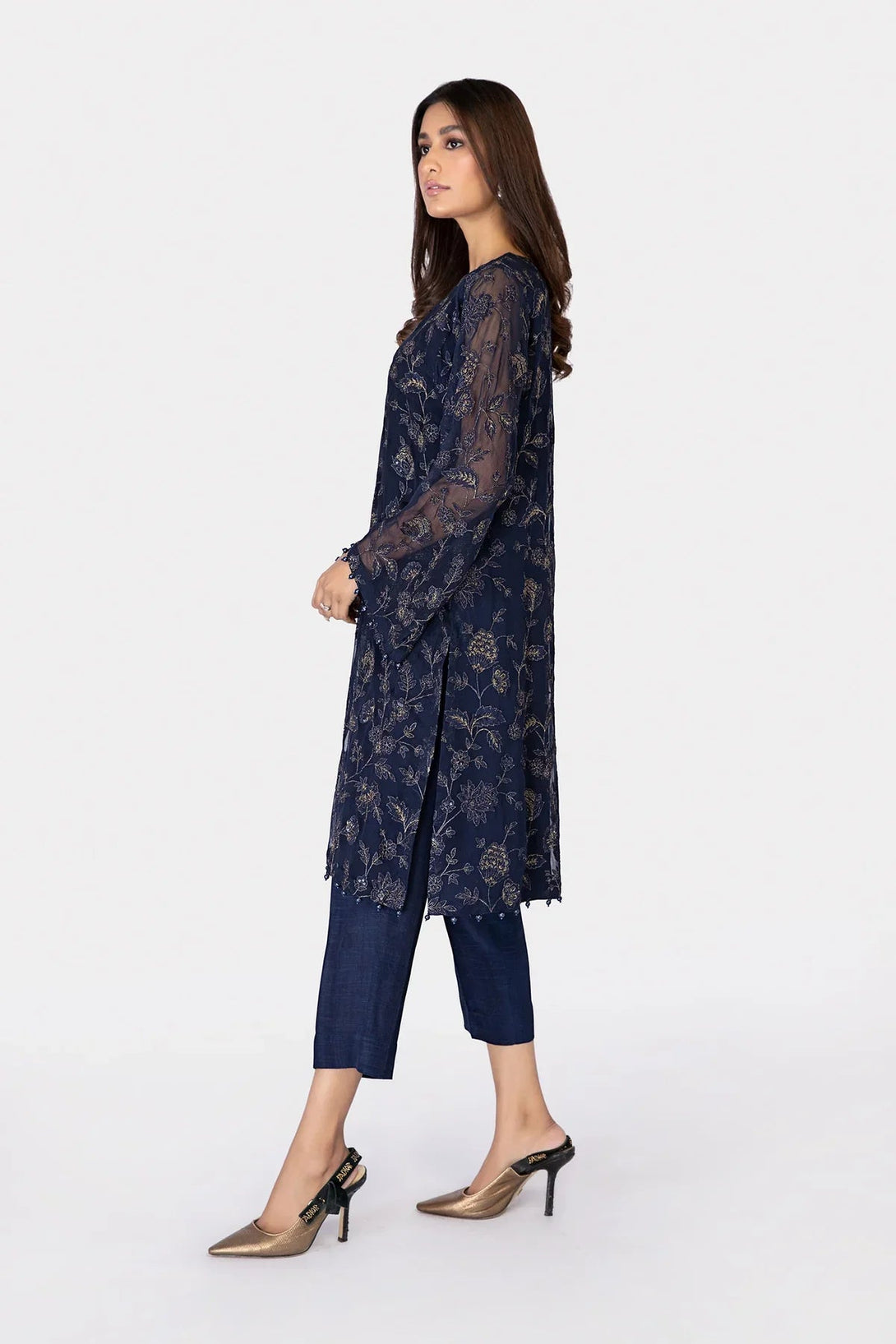 M.Luxe Fabrics LF - 305 - Blue - NEW NAMAL PRET
