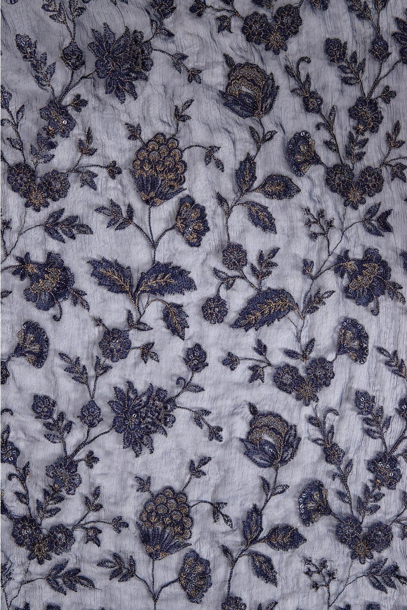 M.Luxe Fabrics LF - 305 - Blue - NEW NAMAL PRET
