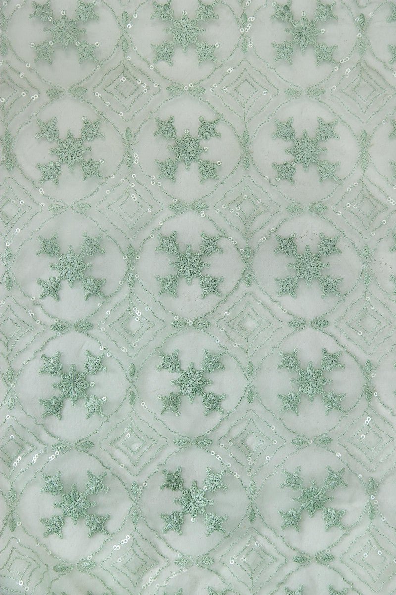 M.Luxe Fabrics LF - 323 - Aqua - NEW NAMAL PRET
