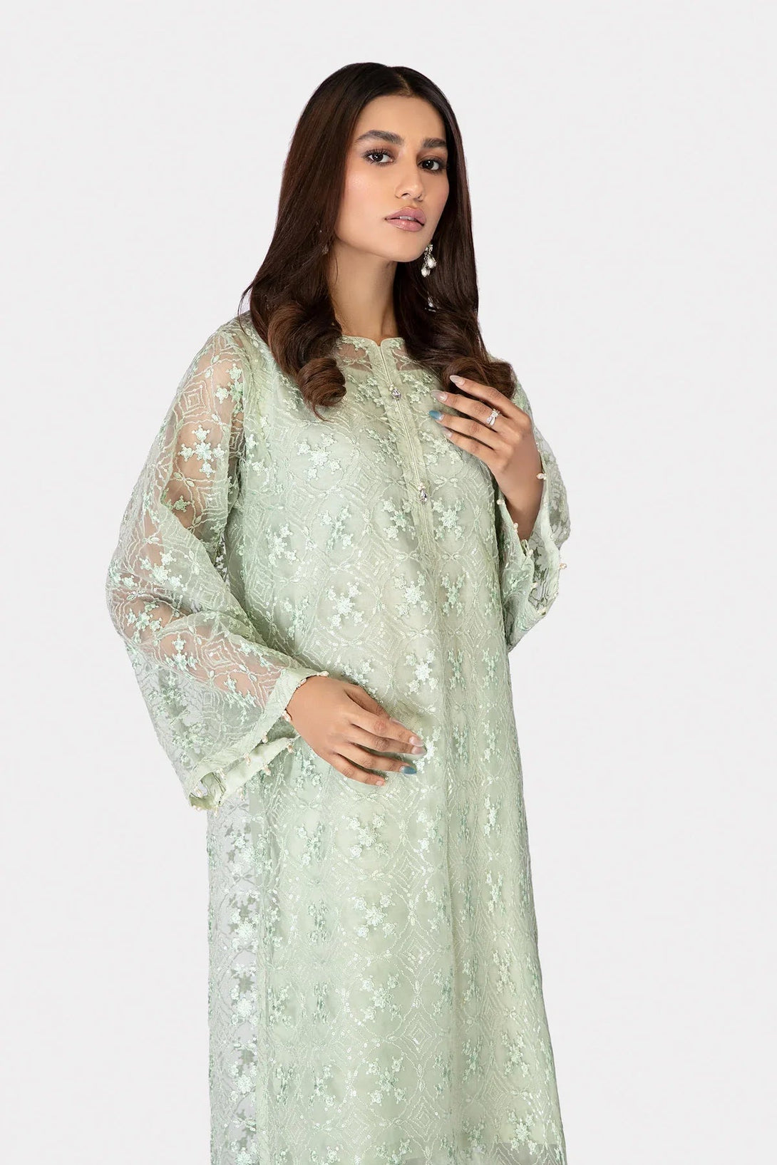 M.Luxe Fabrics LF - 323 - Aqua - NEW NAMAL PRET