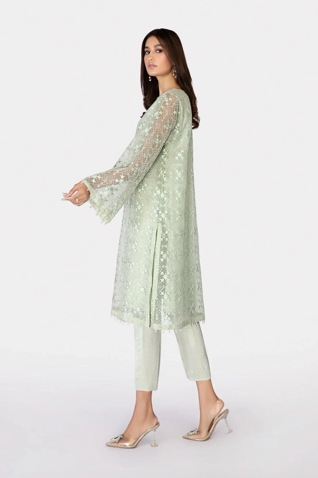M.Luxe Fabrics LF - 323 - Aqua - NEW NAMAL PRET