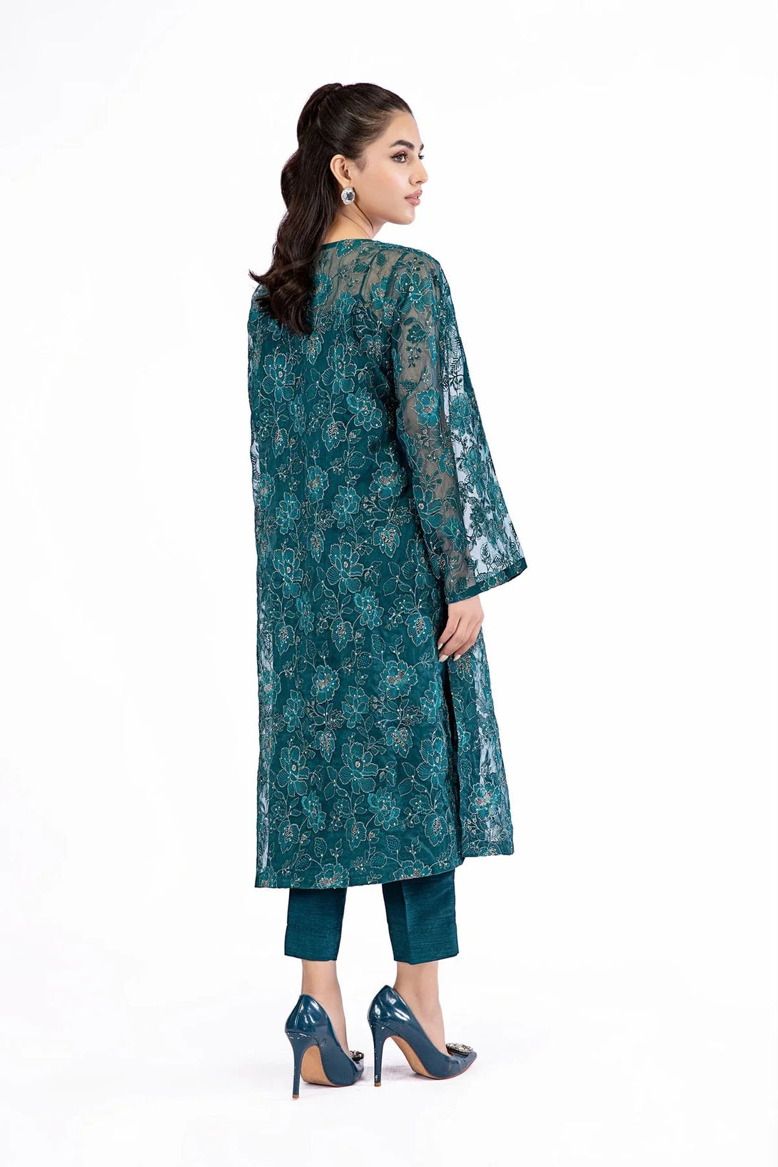 M.Luxe Fabrics Teal LF - 515 - NEW NAMAL PRET
