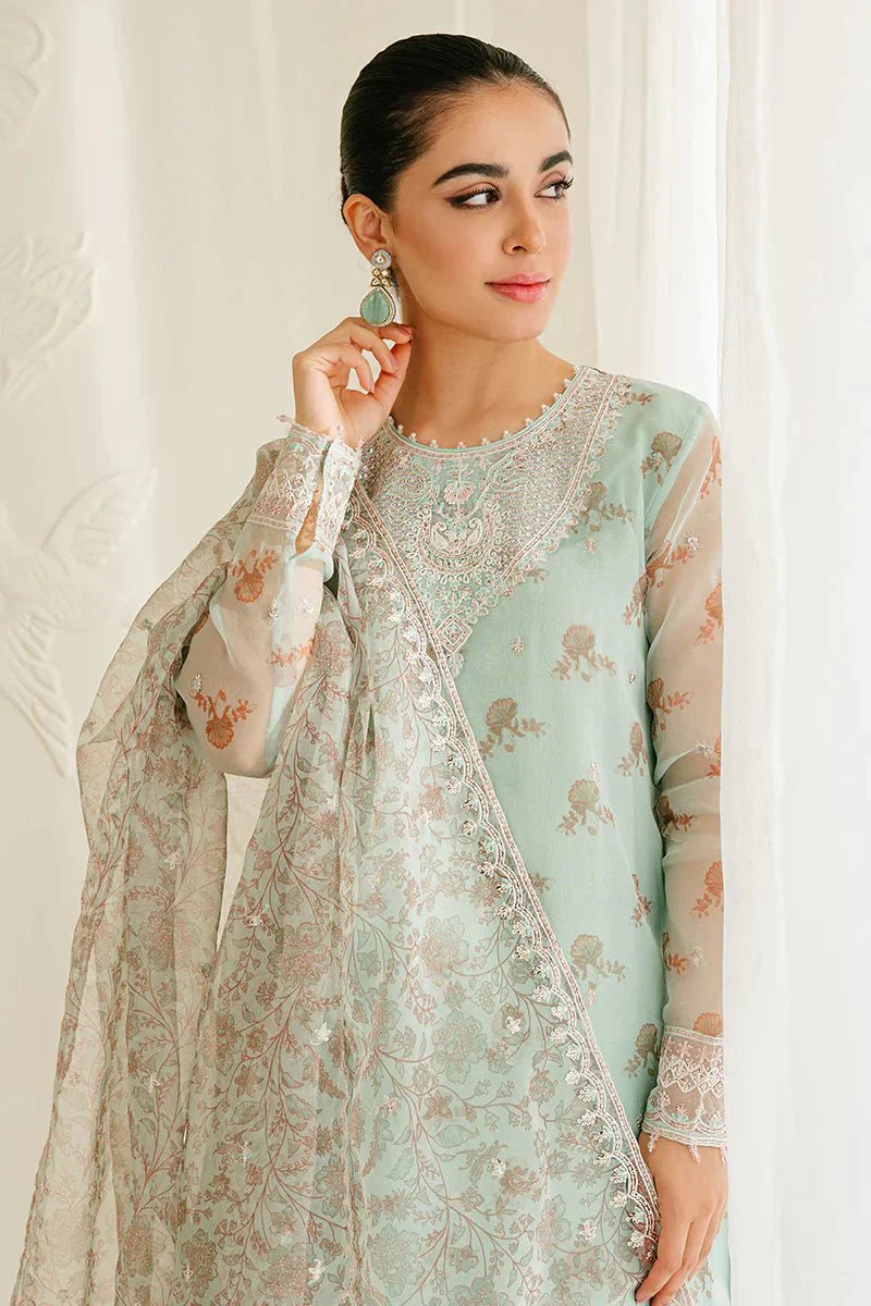 PRISTINE MINT - 4PC ORGANZA EMBROIDERED SUIT - NEW NAMAL PRET