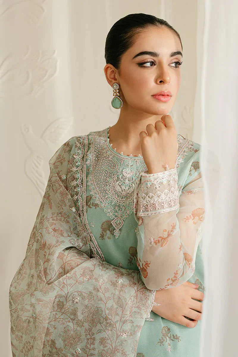 PRISTINE MINT - 4PC ORGANZA EMBROIDERED SUIT - NEW NAMAL PRET