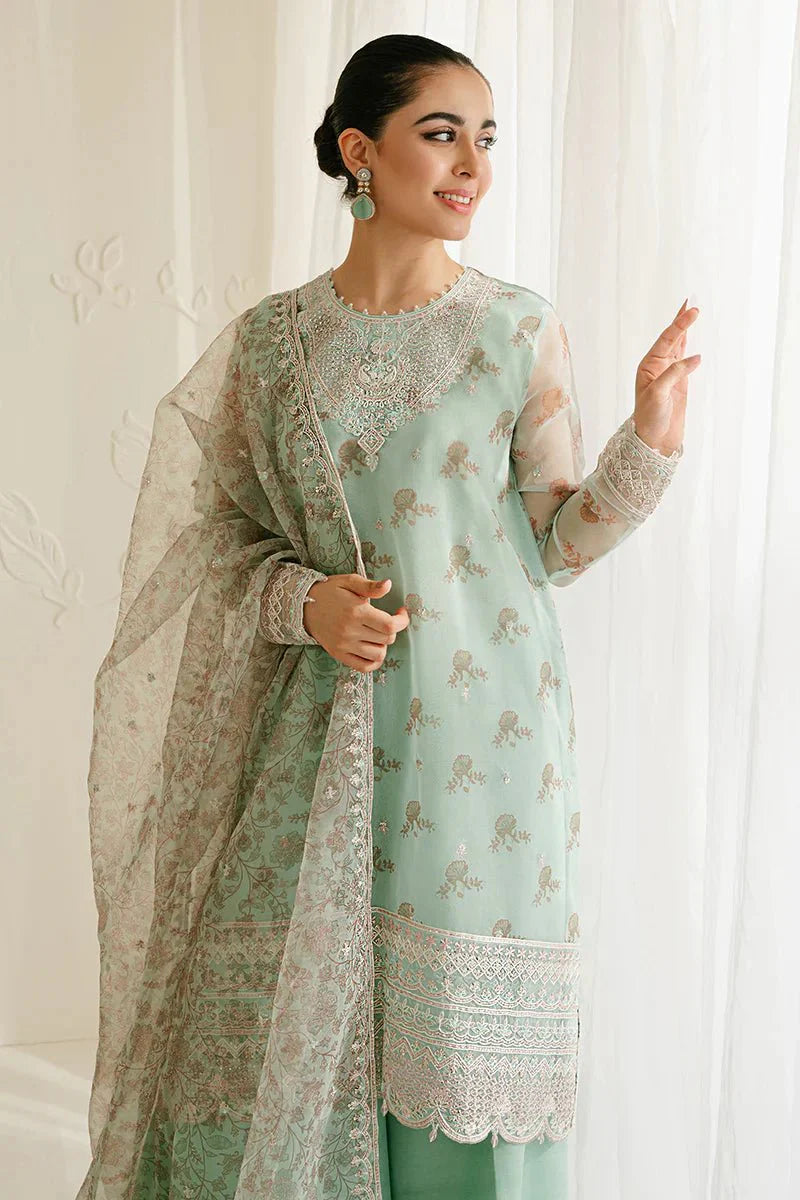 PRISTINE MINT - 4PC ORGANZA EMBROIDERED SUIT - NEW NAMAL PRET