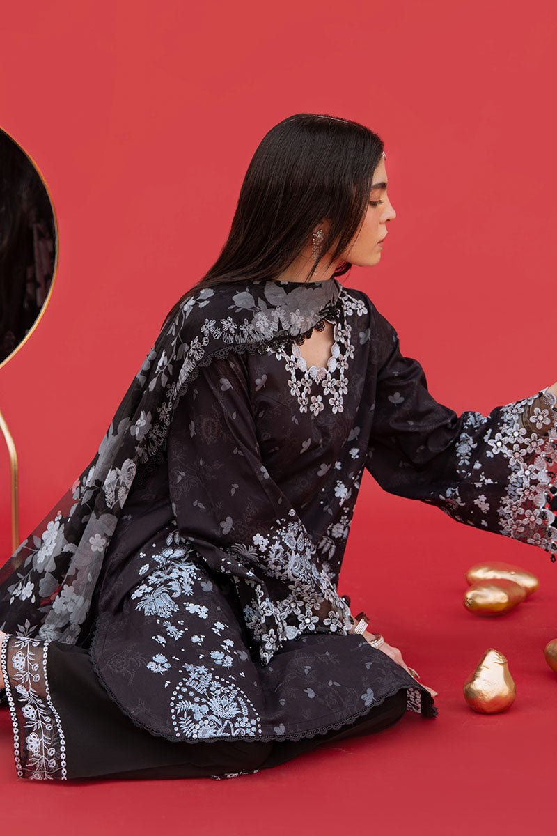 RAVEN WHISPER - 3PC PRINTED LAWN SUIT - NEW NAMAL PRET