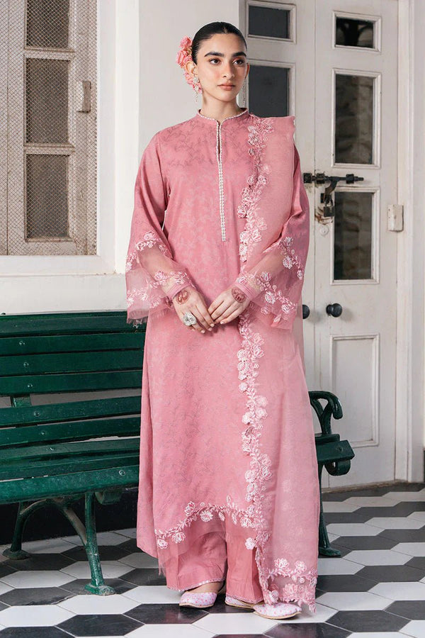 ROUGE TAN - 3 PC DYED LAWN SUIT - NEW NAMAL PRET