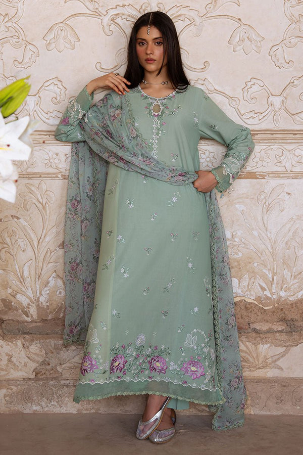 SAGE GRACE - 3PC EMBROIDERED LAWN SUIT - NEW NAMAL PRET