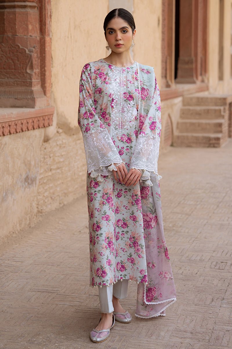 SPARKLING GEM - 3PC PRINTED LAWN SUIT - NEW NAMAL PRET