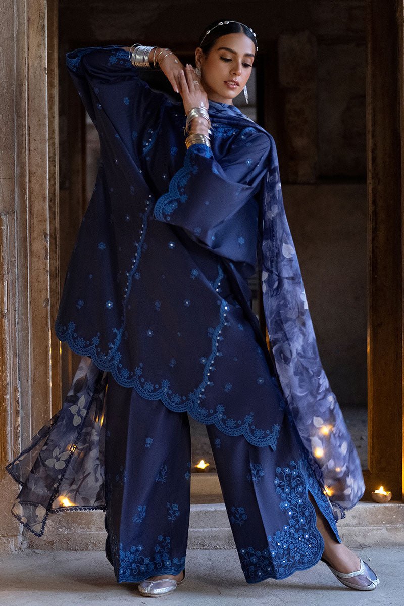 STAR GAZE - 3PC EMBROIDERED LAWN SUIT - NEW NAMAL PRET